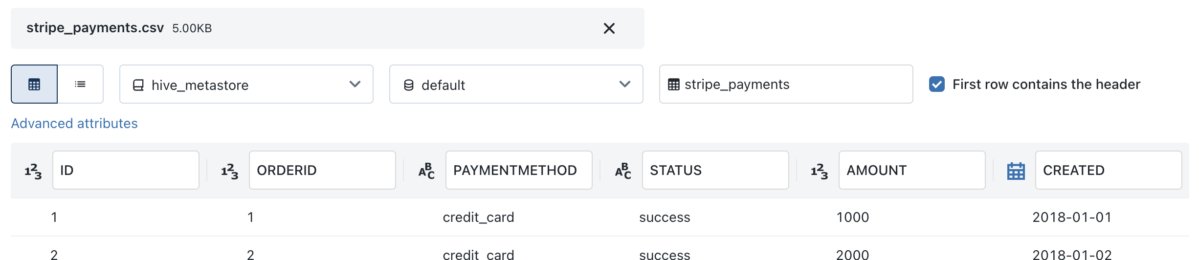 Load stripe payments