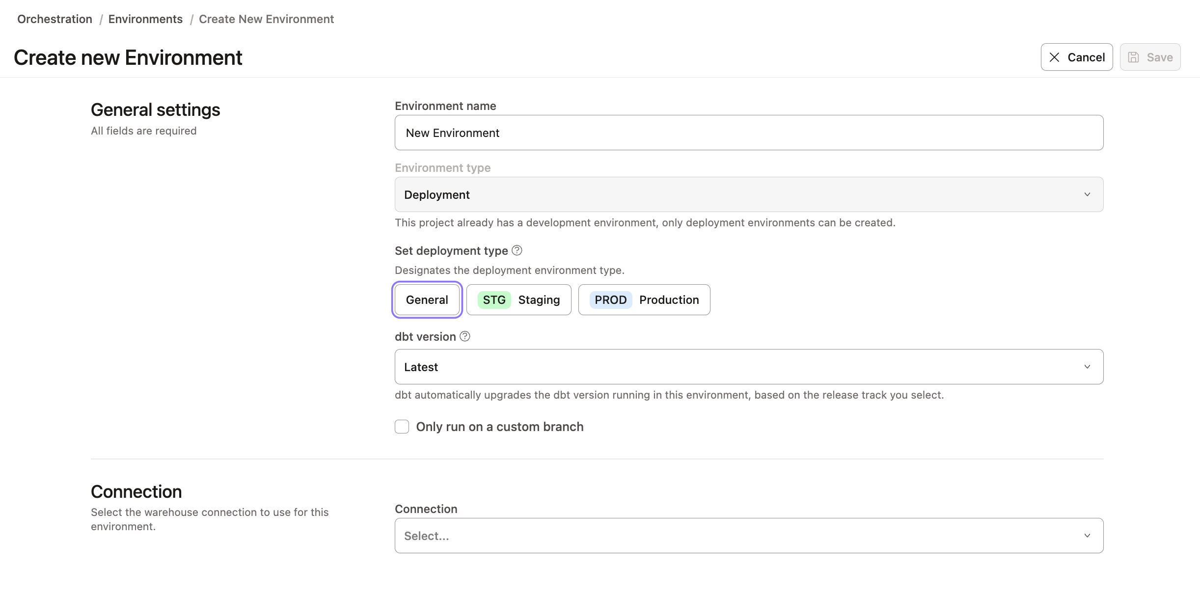 Creating a development environment