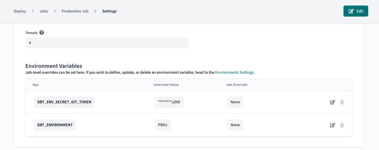 Environment variables | dbt Developer Hub