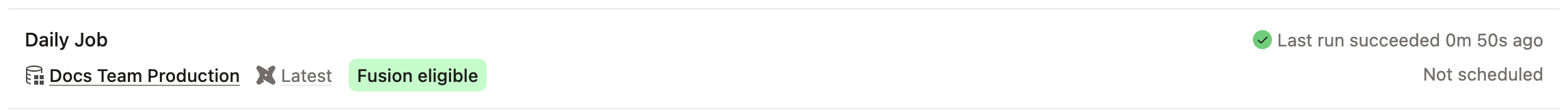 Your job is now ready for Fusion! Your job is now ready for Fusion!